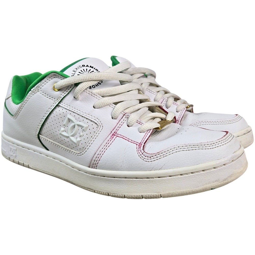 DC Shoes Manteca Alexis Ramirez White Red Leather Skate Shoes Mens 11